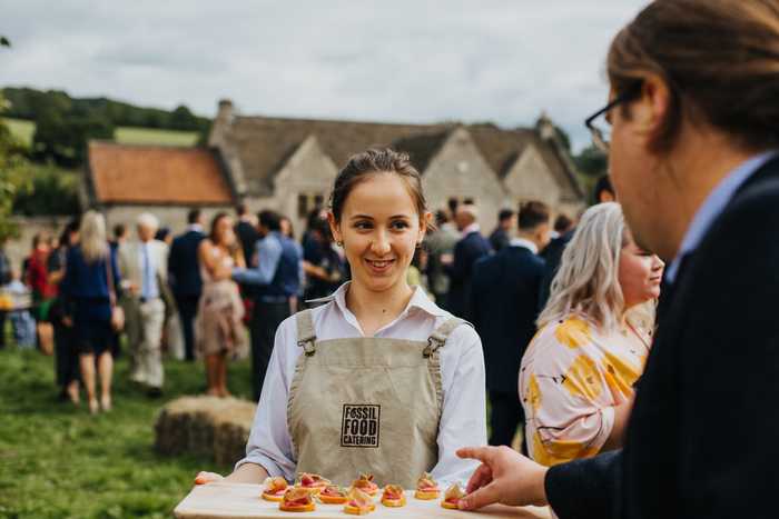 canapes on a board