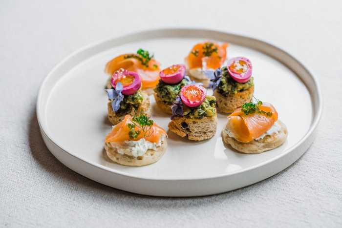 selection of canapes