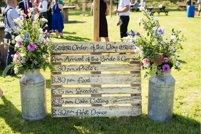 Wedding schedule